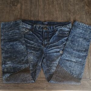 Pink Dolphin Dark Blue Skinny Jeans